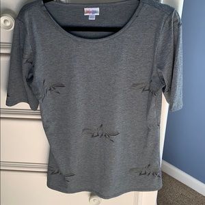 Lularoe gray top